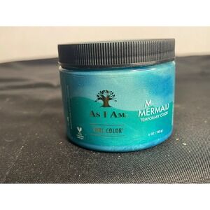 As I Am Mermaid Temporary Curl Color Gel 6 oz Teal Blue Shimmer